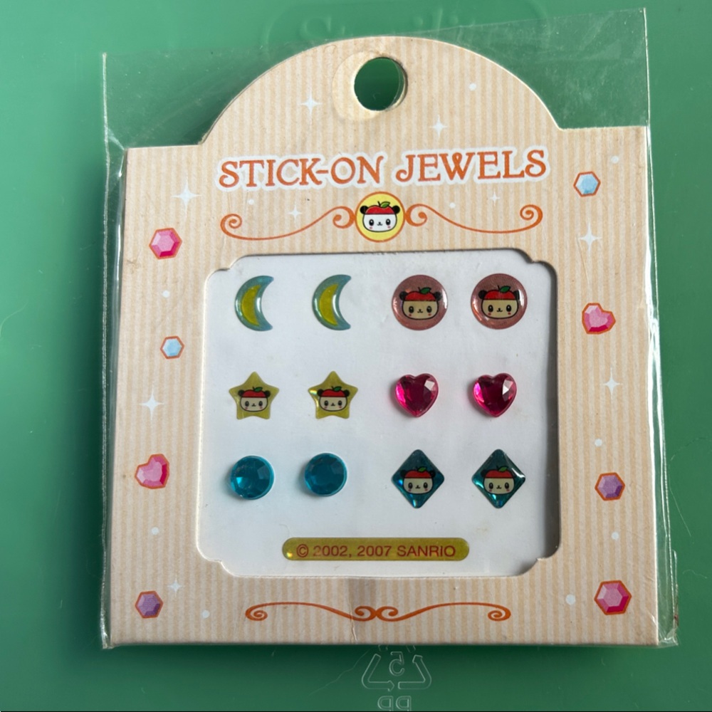 Sanrio Jewel Stickers with Pink and Blue Accents